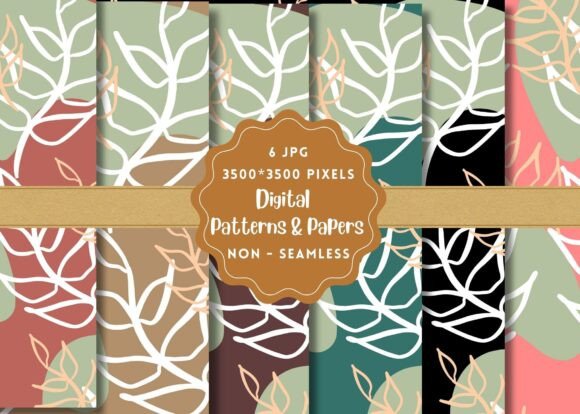 Bohemian Florals Digital Patterns