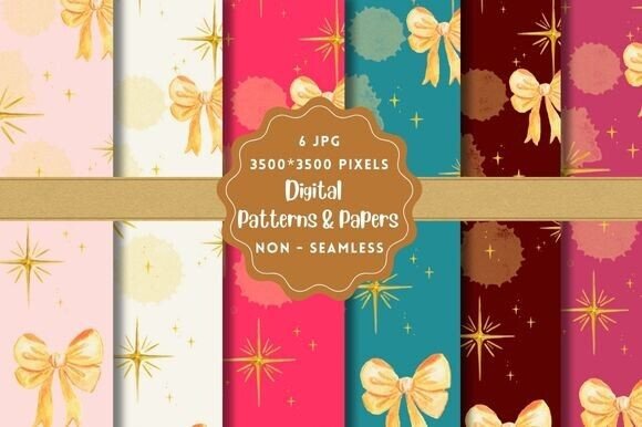 Bows Digital Paper Patterns: A Practical Review of High-Resolution Downloadable Assets