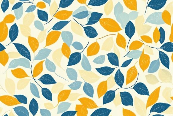 Colorful Leaf Patterns Seamless