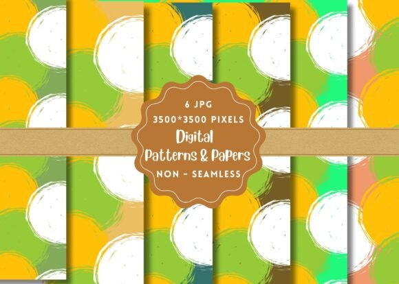 Dot Shapes Digital Paper Patterns