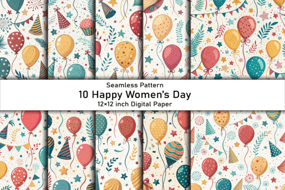Happy Women’s Day Digital Patterns: Elevating Creative Projects with Seamless Design