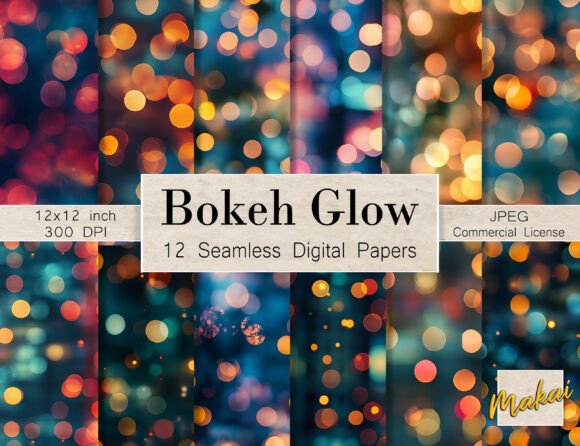 Illuminating Your Creative Projects with Bokeh Photography Seamless Patterns