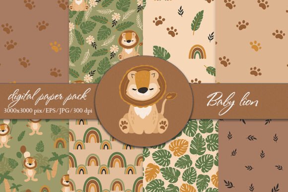 Lion Digital Paper, Safari Patterns: A Practical Guide to Choosing and Using High-Quality Digital Assets