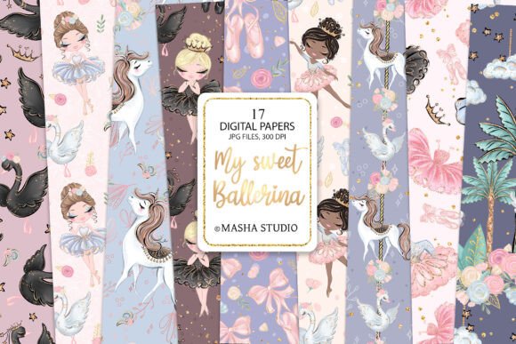 My Sweet Ballerina Digital Paper Pack