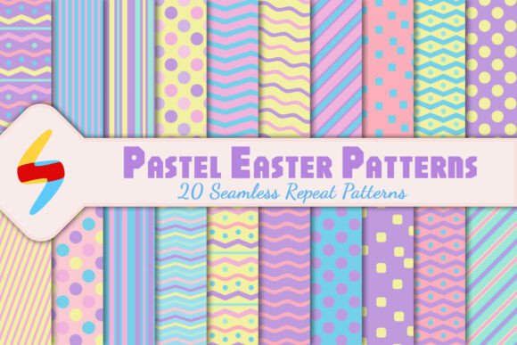 Pastel Easter Seamless Repeat Patterns