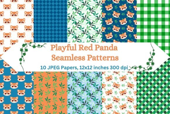Playful Red Panda Seamless Patterns – A Must-Have for Creative Projects
