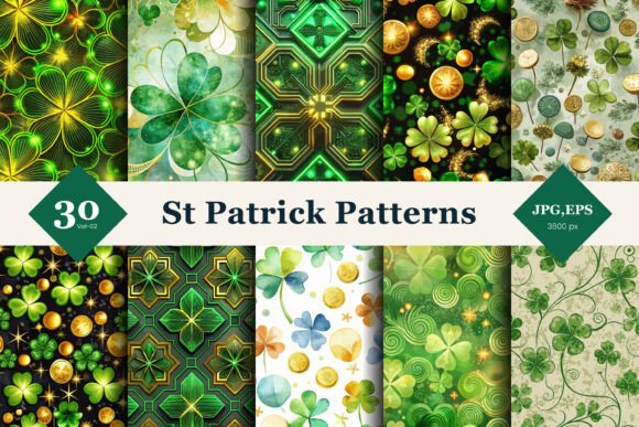 St. Patrick's Day Patterns 02