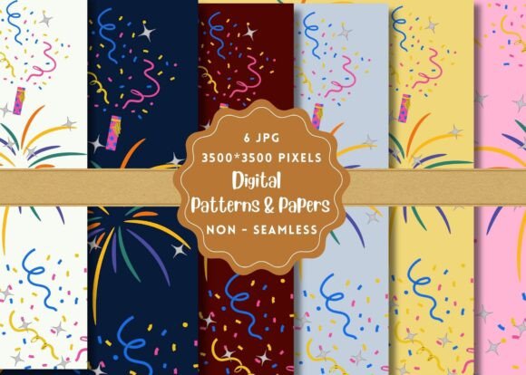 Vibrant Party Patterns for Designers