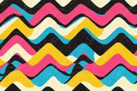 Vibrant Wave Patterns in Bold Seamless: A Dynamic Design Trend Shaping Modern Creativity